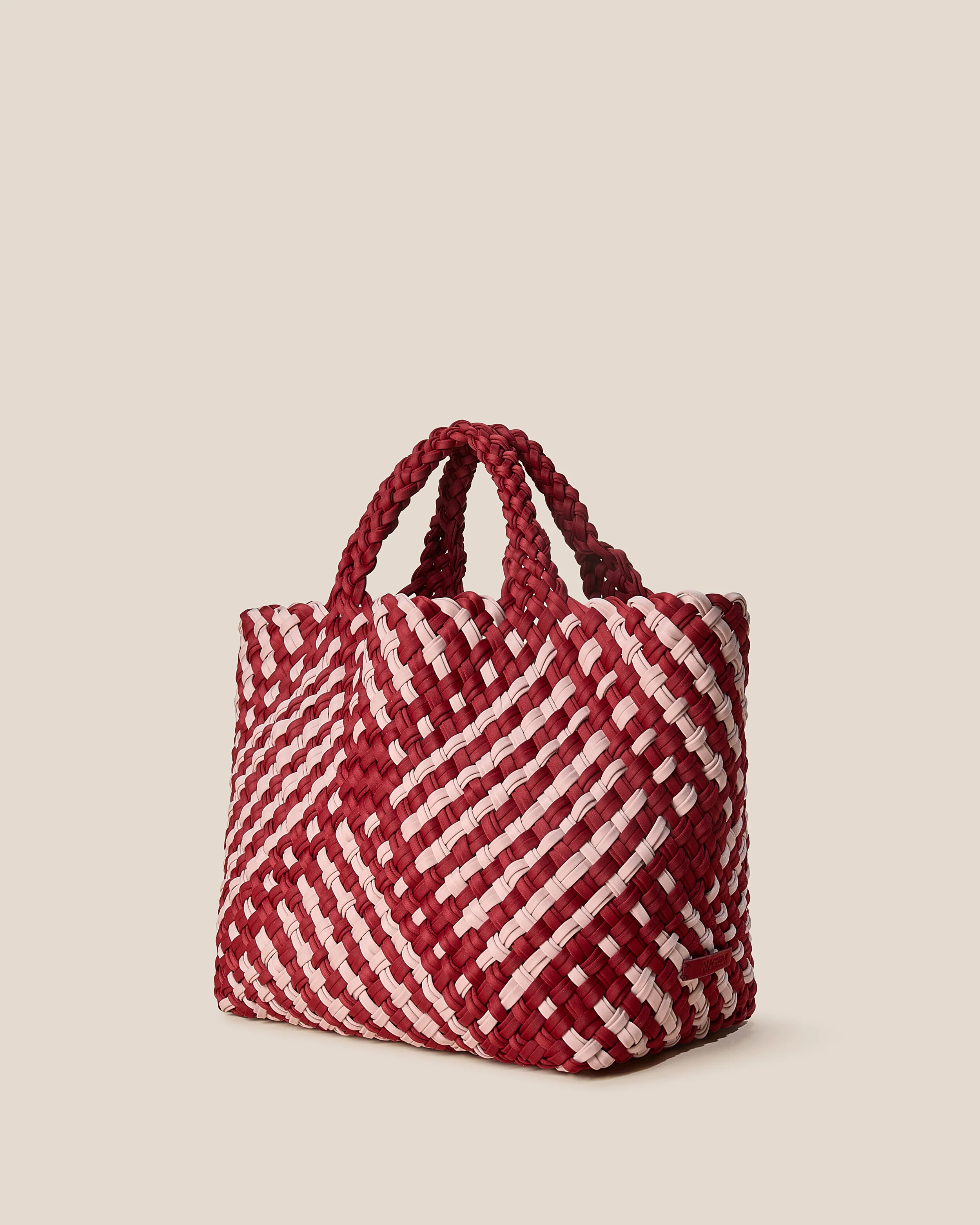 St. Barths Medium Tote Double Weave | Lychee - Image 4
