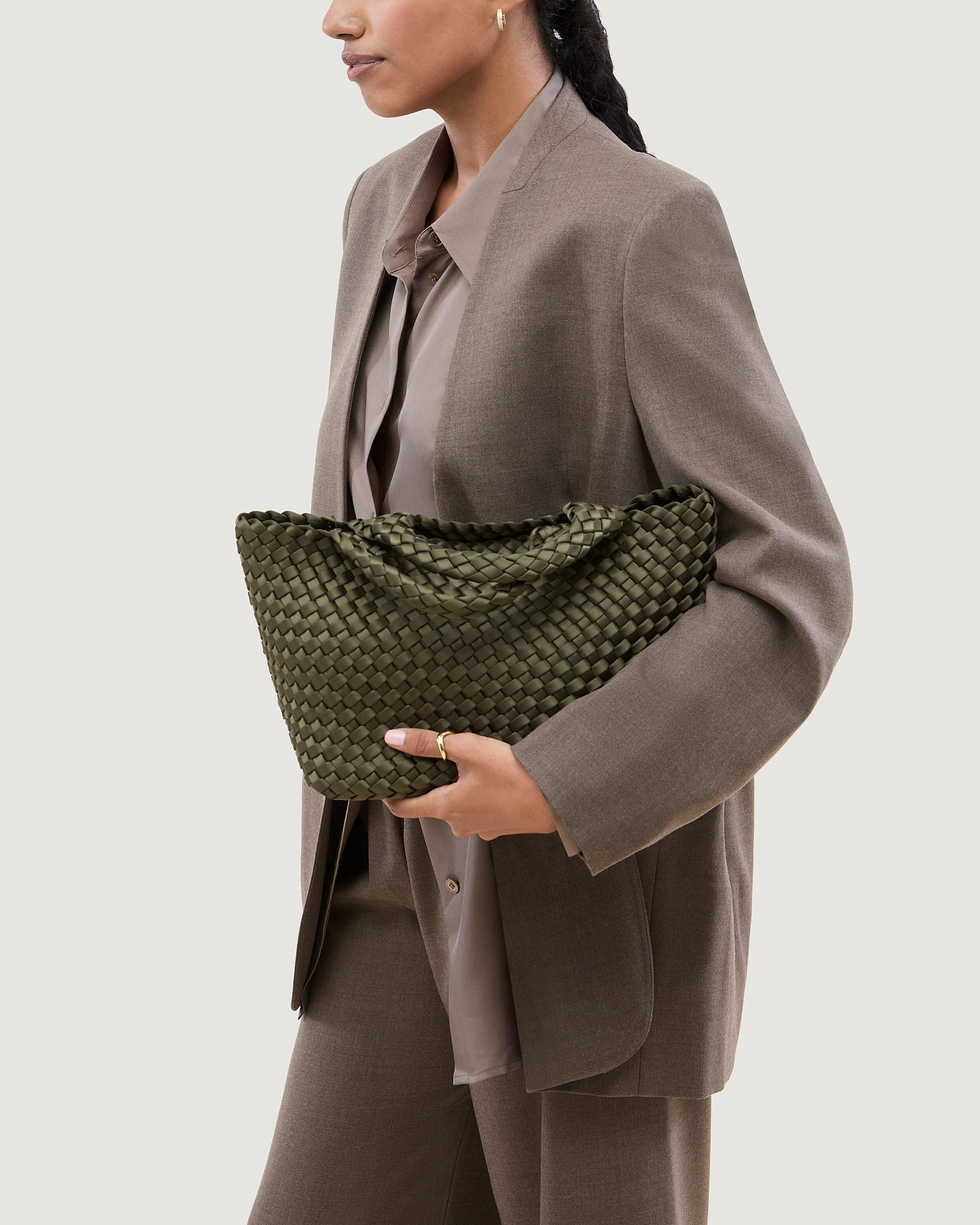 St. Barths Small Tote Satin | Juniper - Image 5